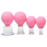 Silicone Facial Cupping Set (4 pcs/set) 美容罐 粉色