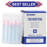 Wabbo Acupuncture Needles Silverstar S-Type (5 Needles/Tube, 500 PCS/Box) BUY 20 GET 3 FREE As Low as $13.04