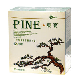 PINE™ KA-Type Acupuncture Needles (1 Needle/Tube, 200 PCS/Box)