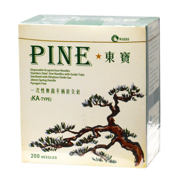 PINE™ KA-Type Acupuncture Needles (1 Needle/Tube, 200 PCS/Box)